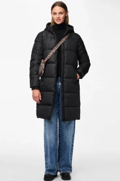 Abrigo acolchado capucha bolsillos