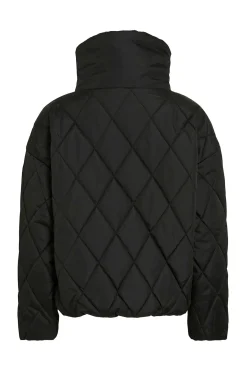 Abrigo acolchado cuello chimenea