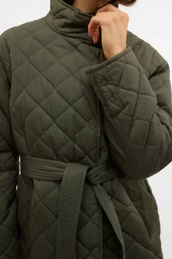Abrigo acolchado cuello subido