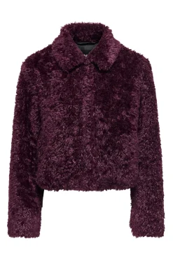 Abrigo corto efecto pelo