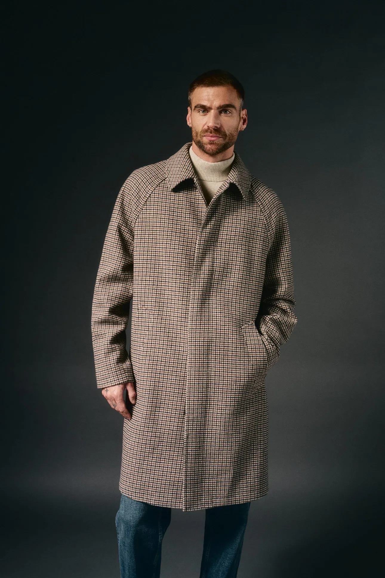 Abrigo cuadro inglesado