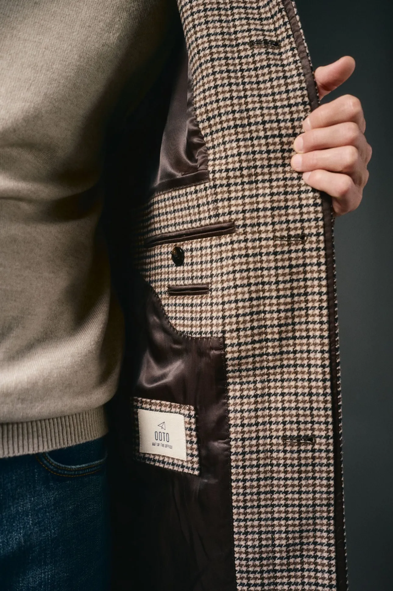 Abrigo cuadro inglesado