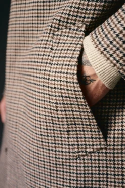 Abrigo cuadro inglesado