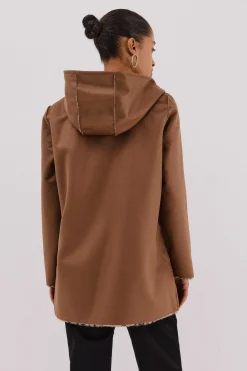 Abrigo efecto doble faz reversible