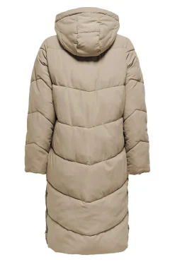 Abrigo largo acolchado