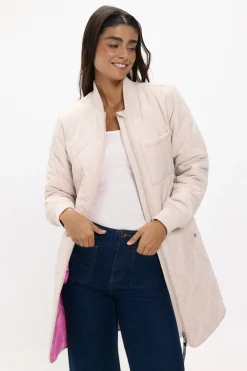 Abrigo largo acolchado