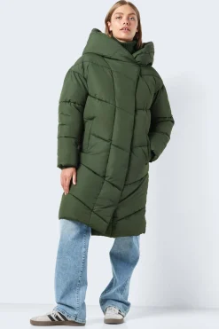 Abrigo largo acolchado