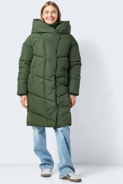 Abrigo largo acolchado