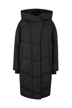 Abrigo largo acolchado