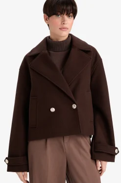 Abrigo largo botones