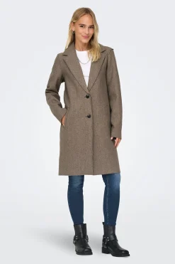 Abrigo midi de pa&ntilde;o