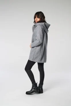 Abrigo midi de pa&ntilde;o