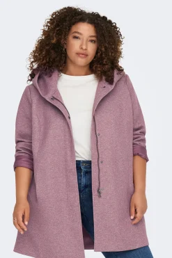 Abrigo midi de pa&ntilde;o talla grande