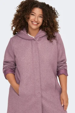 Abrigo midi de pa&ntilde;o talla grande