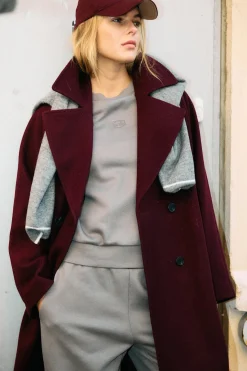 Abrigo pa&ntilde;o abotonado