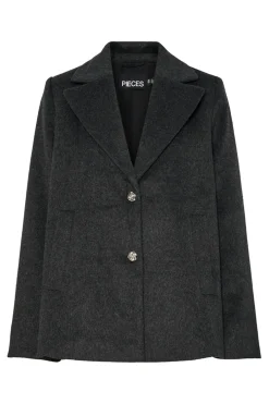 Abrigo pa&ntilde;o corto bot&oacute;n flor