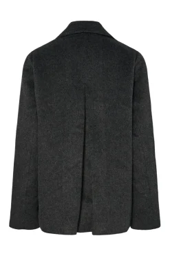 Abrigo pa&ntilde;o corto bot&oacute;n flor