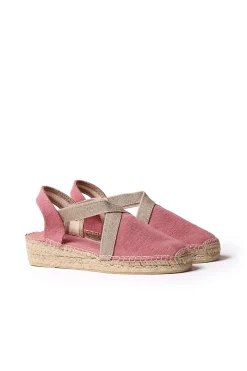 Alpargata de cu&ntilde;a baja con el&aacute;sticos