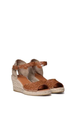 Alpargata de cu&ntilde;a en piel trenzada