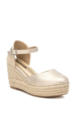 Alpargatas metalizadas cu&ntilde;a