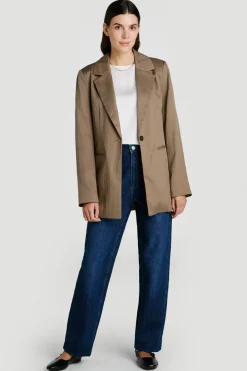 Americana blazer abotonada