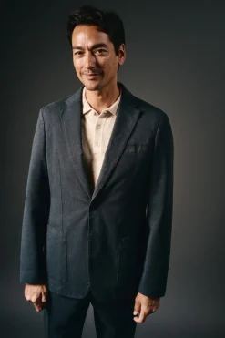 Americana traje algod&oacute;n coordinado