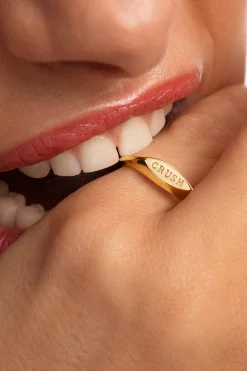 Anillo Crush Ba&ntilde;o Oro