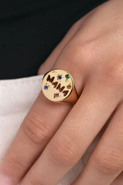 Anillo Mam&aacute; Ba&ntilde;o Oro