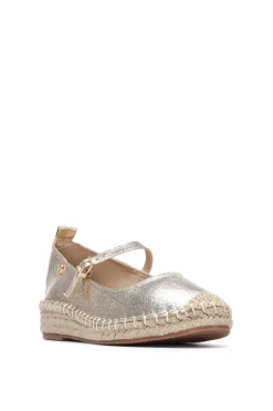 Bailarina Alpargata Acabado Metalizado