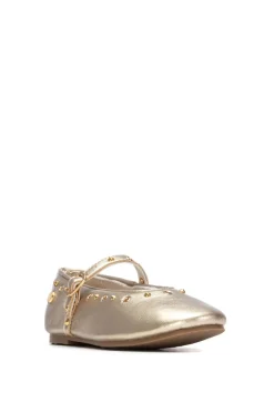 Bailarina metalizada hebilla