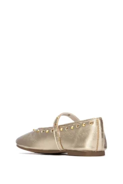 Bailarina metalizada hebilla