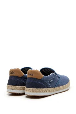 Bamba slip-on fibra yute textil