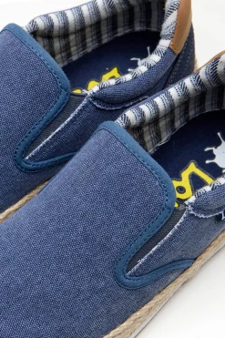 Bamba slip-on fibra yute textil