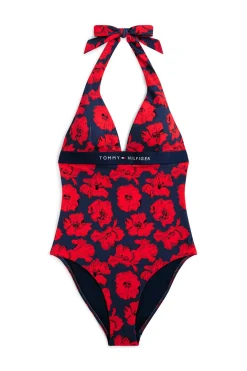 Ba&ntilde;ador halter estampado floral