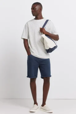 Bermuda 5 bolsillos color lavada slim fit