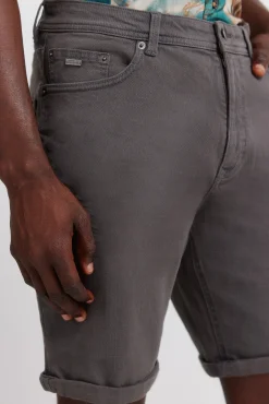 Bermuda 5 bolsillos color lavada slim fit