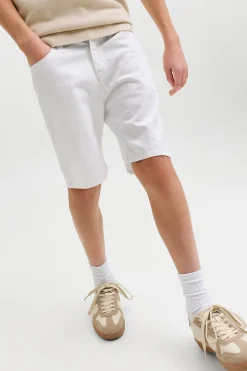 Bermuda denim regular b&aacute;sica