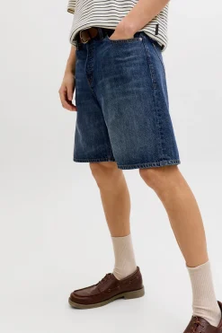 Bermuda denim relaxed fit lavado