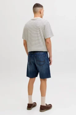 Bermuda denim relaxed fit lavado