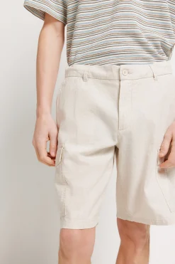 Bermuda lino carto comfort fit