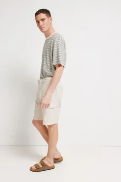 Bermuda lino carto comfort fit