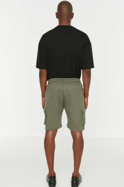 Bermudas tipo jogger con bolsillos