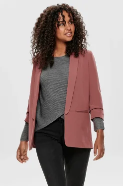 Blazer abierta manga remangada