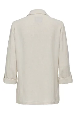 Blazer de manga 3/4 remangada