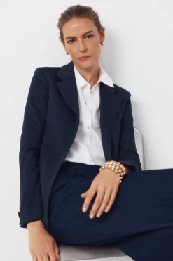 Blazer de punto piqu&eacute;