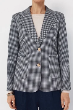 Blazer de punto piqu&eacute;