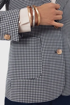 Blazer de punto piqu&eacute;