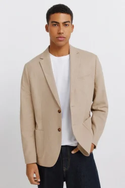 Blazer lino algod&oacute;n