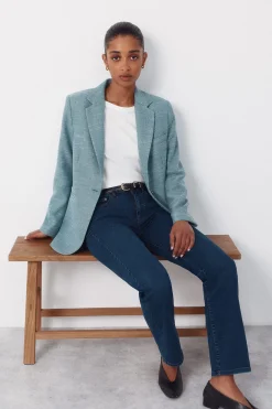 Blazer tejido con textura