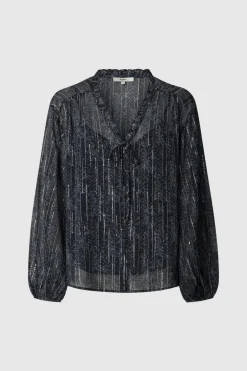 Blusa Con Detalles Metalizados